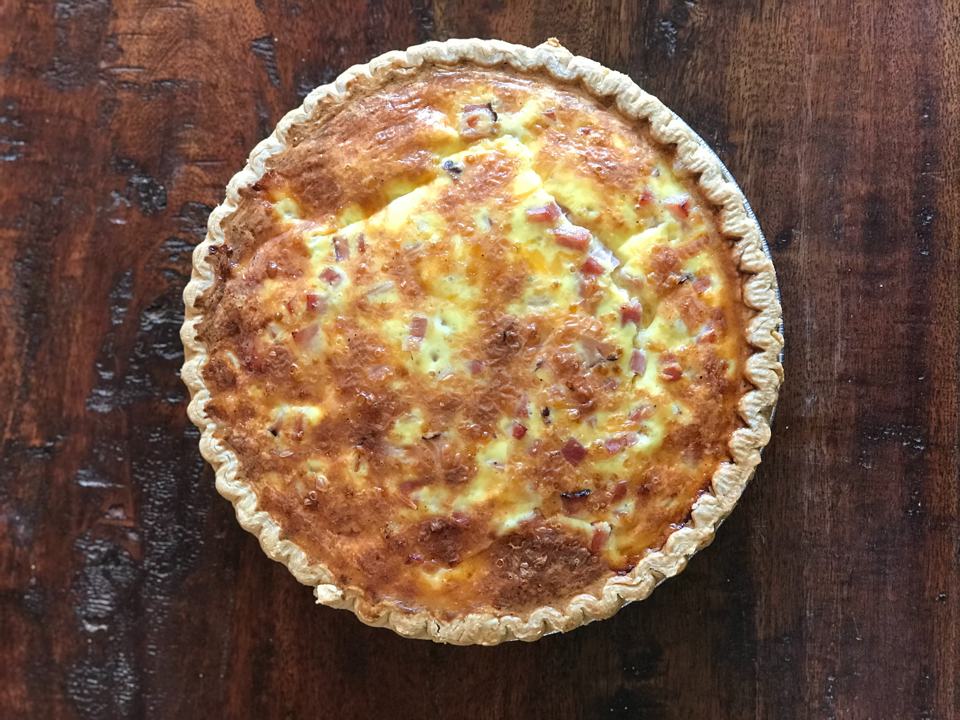 ham and cheese quiche